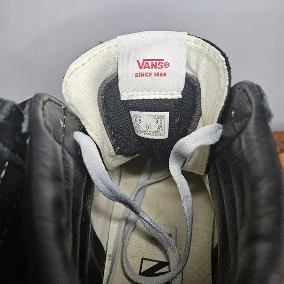 Vans Hightower Black and white suede Size 6.5 men's 8 women's - Picture 11 of 14